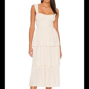 Corset ivory dress